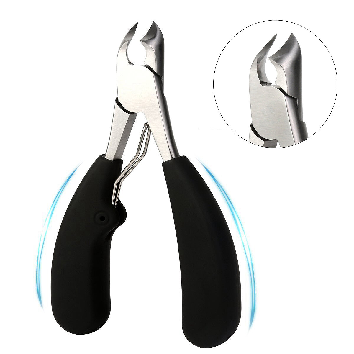 

Y.F.M® Stainless Steel Ingrown Toenails Nipper Clipper Precision Cutter Thick Pedicure Tool