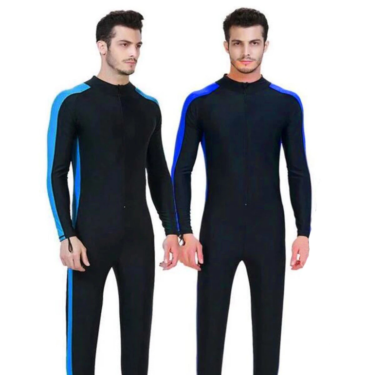 Men Full Body Lightweight Wetsuit Diving Snorkeling Surfing Swim Scuba Suit Jumpsuit Long Sleeves - XL