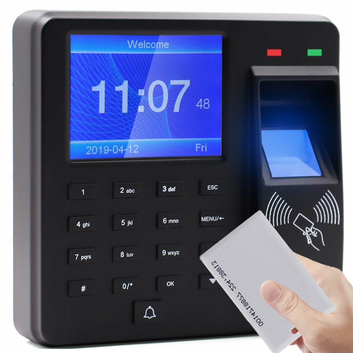 Biometrische vingerafdruk aanwezigheid Machine prikklok werknemer inchecken apparaat