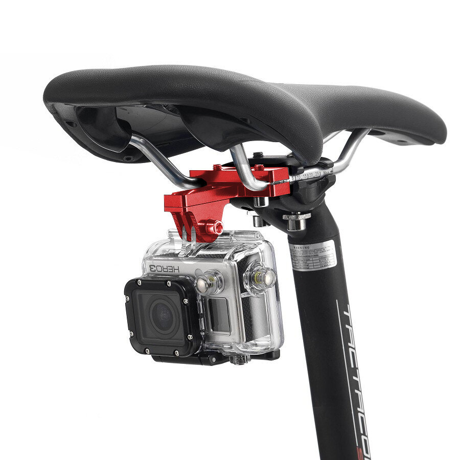 PULUZPU181自転車レーシングサイクル自転車シートクランプクッションマウントホルダーアクションスポーツカメラ用