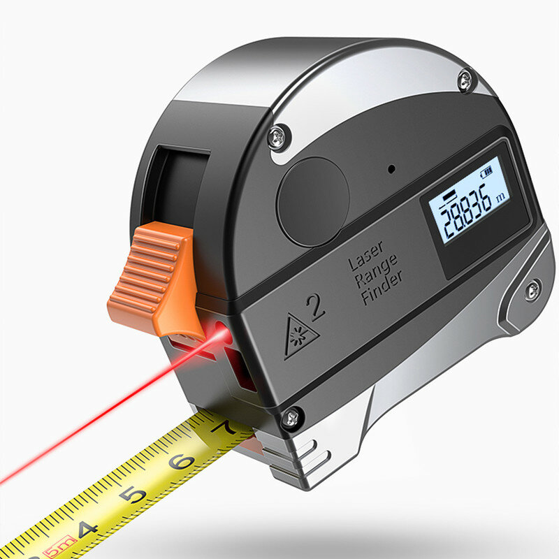 Image of DANIU 30M Laser-Entfernungsmesser Anti-Fall-Stahlband Hochprzise Infrarot-Digital-Laser-Entfernungsmesser Entfernungsme