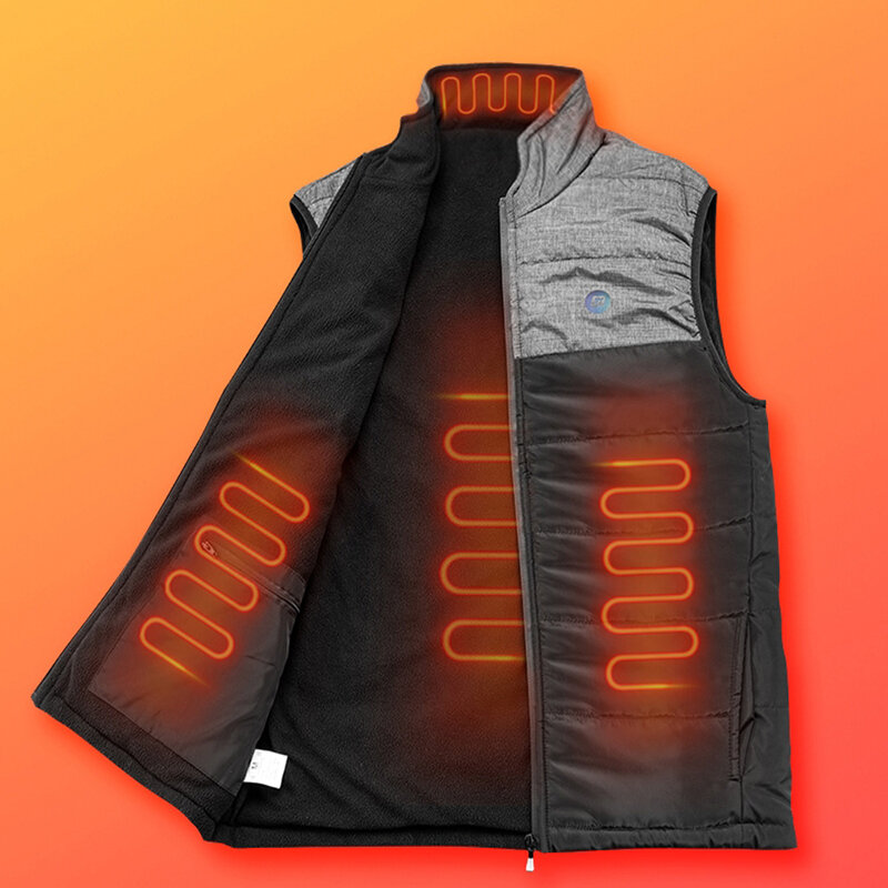 ROCKBROS 3-Gears куртки с подогревом USB электрический тепловой жилет 4 места с подогревом зимний теплый жилет мотоцикл тепло На открытом воздухе о