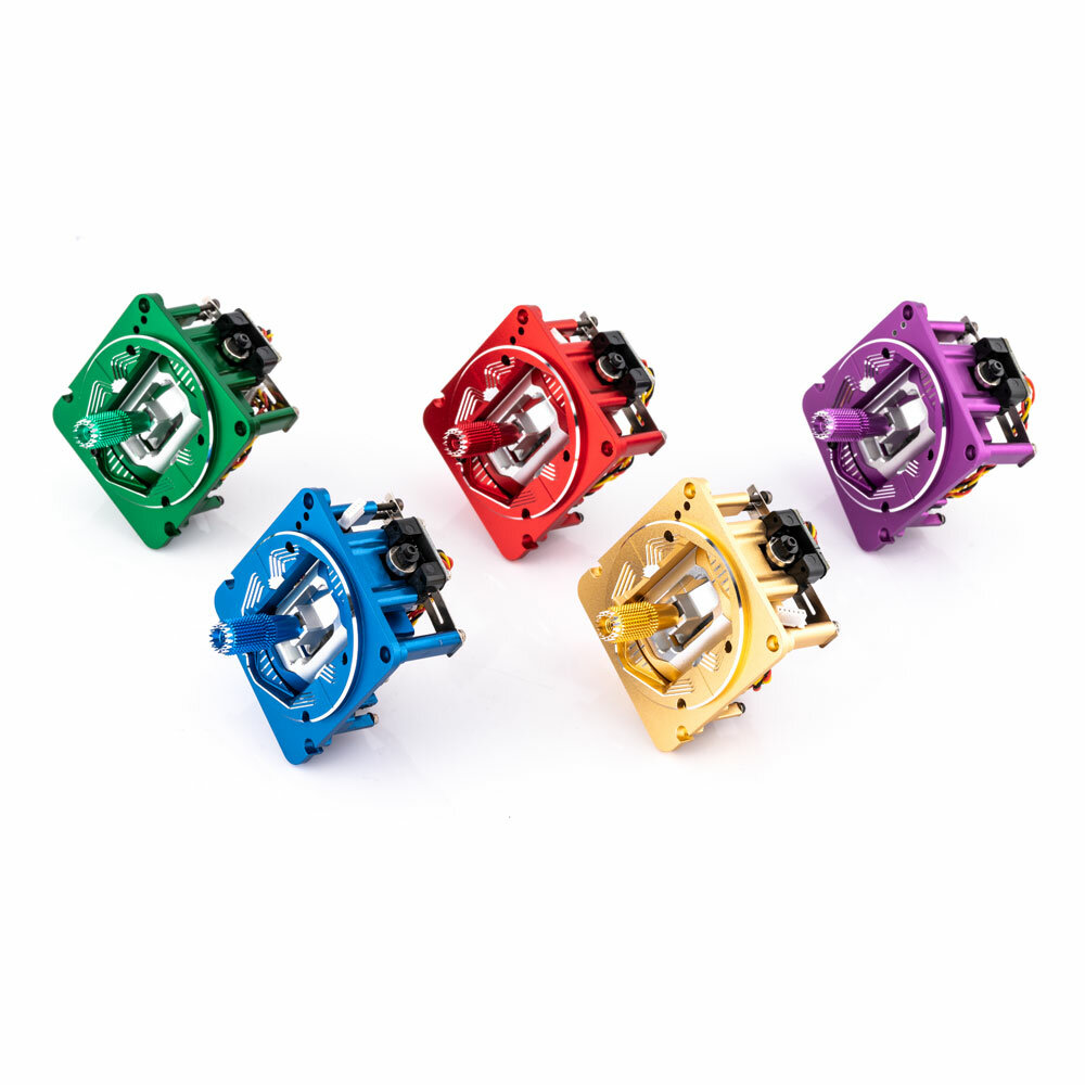 

RadioMaster AG01 CNC Hall Gimbal Sets New Colors with Sicky360 Gimbal Stick Ends for TX16S TX12 ZORRO Radio Transmitte