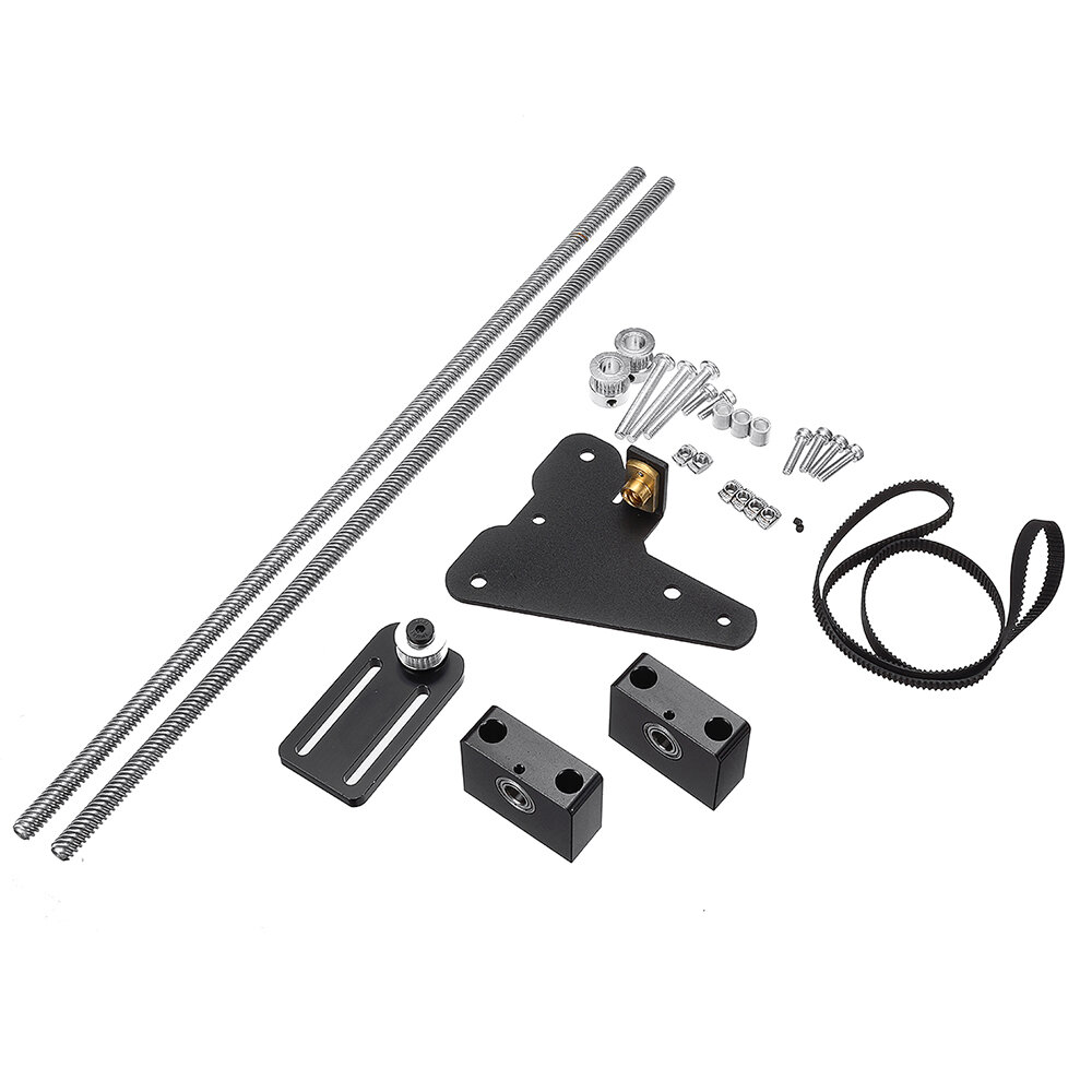 Dual Z-axis Creality 3D Ender-3 Version Upgrade Kit with Single Stepper Motor Dual Z Tension Pulley 