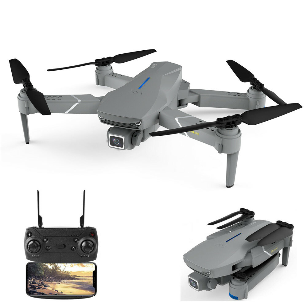 Eachine E520S PRO GPS WIFI FPV avec 4K HD Angle de réglage de la caméra 16 minutes de temps de vol Drone RC pliable Quad