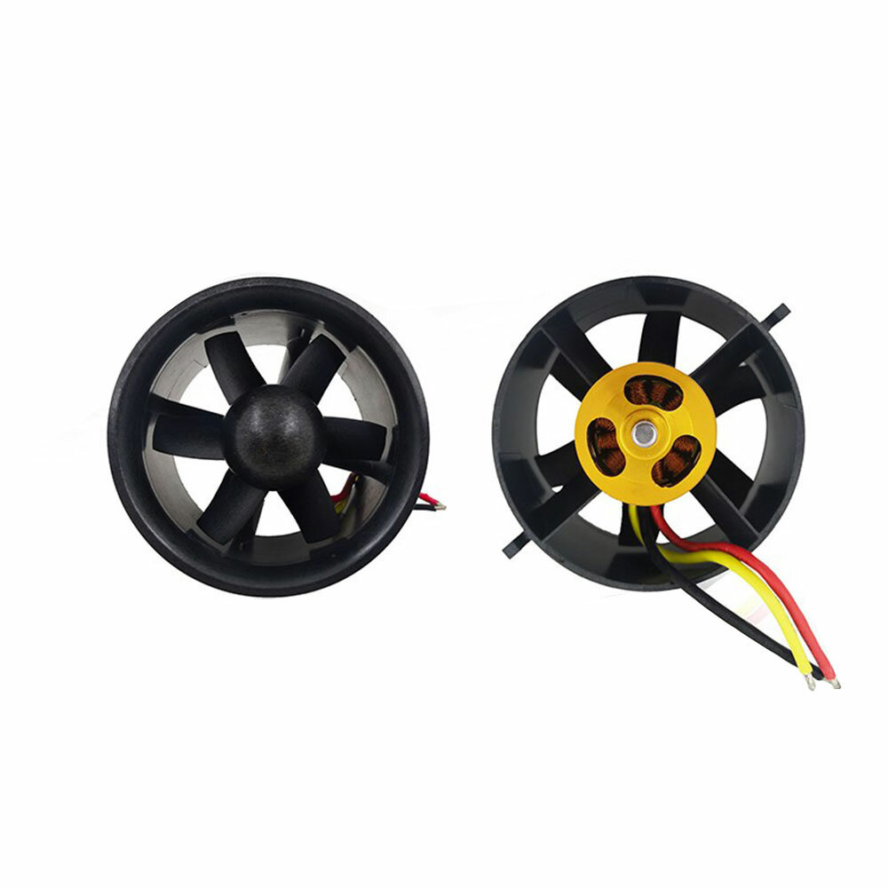 

QX-Motor 70mm 6 Blades EDF Unit With QF2827 2300KV Brushless Motor 6S for RC Airplane Jet