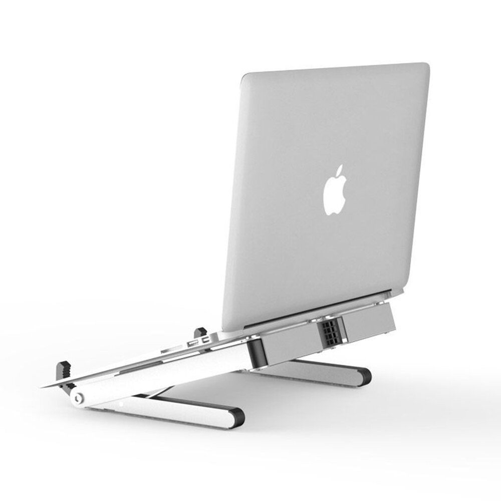 NUOXI 3 in 1 Laptop Stand Tablet Stand Phone Stand 4 Adjustable Angle Aluminum Alloy Material