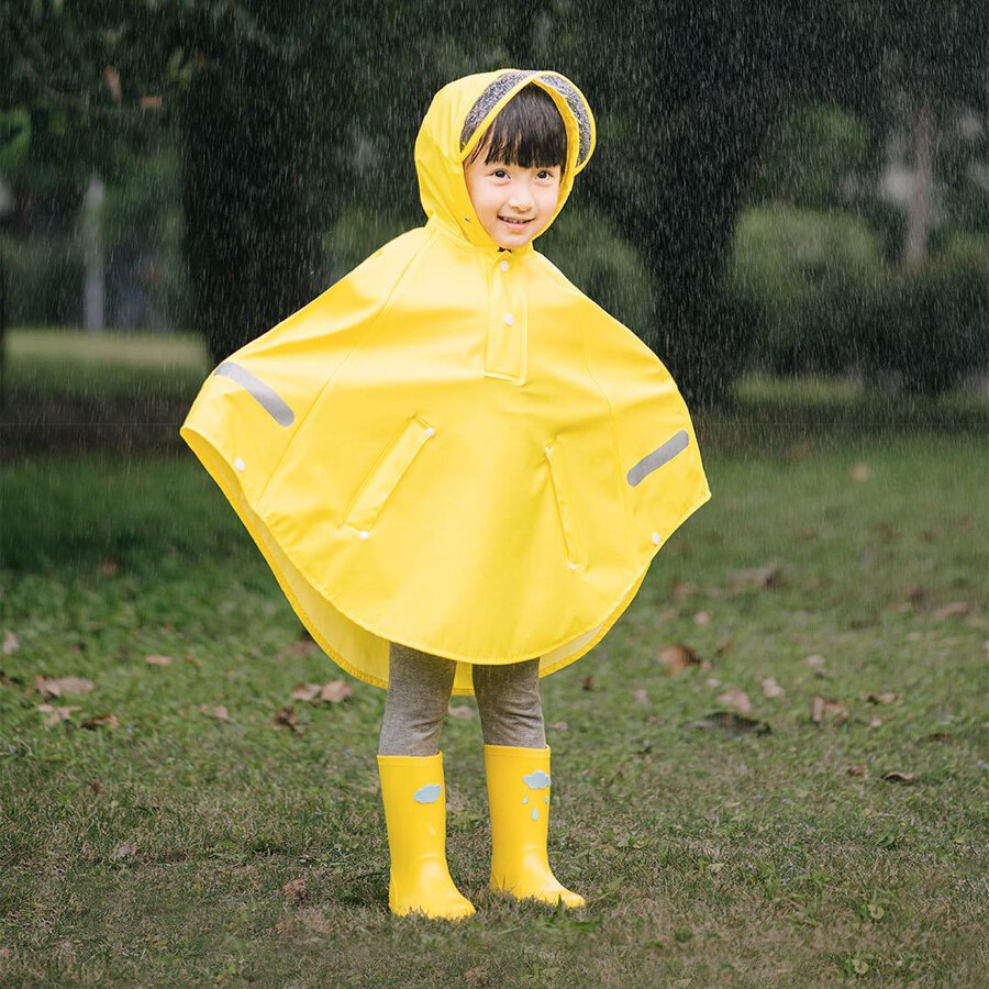 best price,xiaomi,children,cloak,raincoat,yellow,100cm,discount