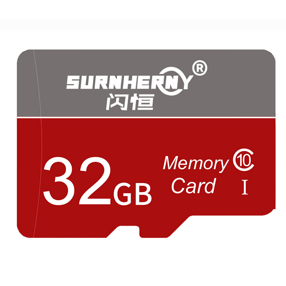 

SURNHERNY 32G TF Memory Card CLASS 10 U1 Flash Memory Card Waterproof Smart Card for Dash Cam Monitor Camera UAV