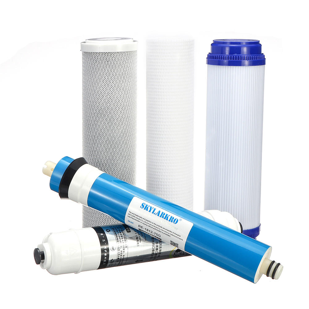 Ro 5 stage reverse osmosis full replacement water filter kit + 75 gpd membrane Sale