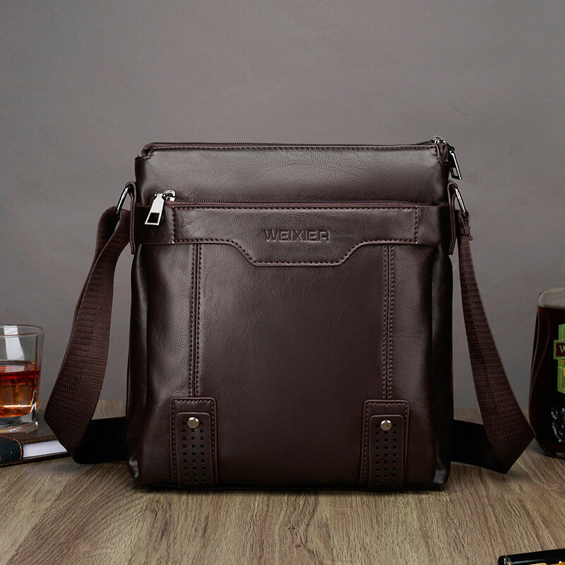 Men Large Capacity Multi-pocket Crossbody Bags Casual Wear-resistant 6.5 Inch Phone Bag Messenger Bag Shoulder Bag