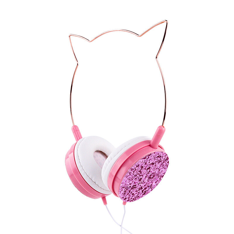 Bakeey سماعات سلكية ستيريو باس للحد من الضوضاء 40 مللي متر السائقين سماعة 3.5 مللي متر معدني القط الأذن طفل لطيف موسيقى