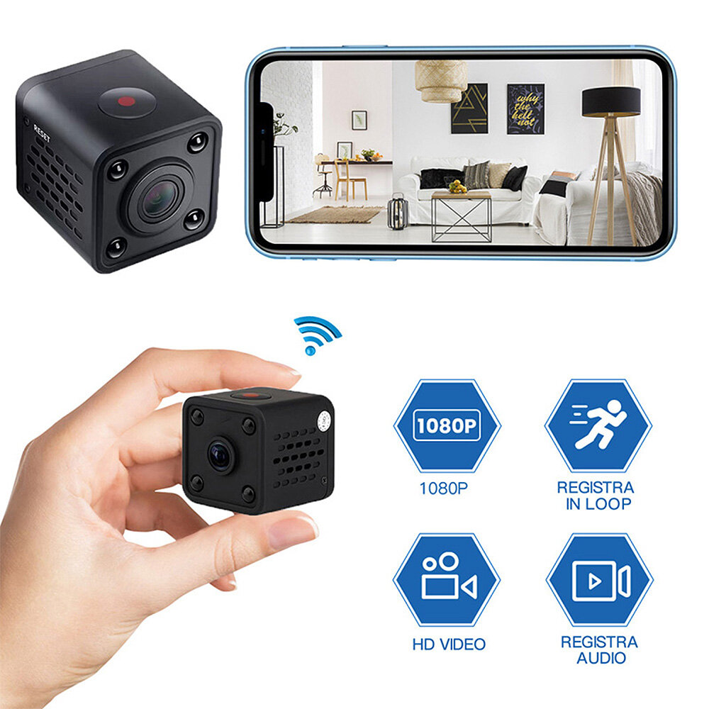HDQ9 Mini Wifi IP Security Camera Wireless 1080P HD Micro Surveillance Cam Night Vision Montion Detection Audio Recordin