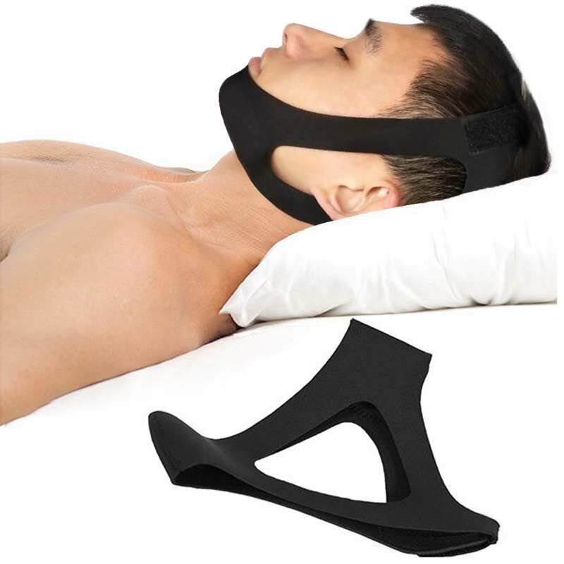 

Anti-Snoring Headband Belt Stop Snoring Sleep Apnea Jaw Care Triangle Sleeping Support Mask Snore Belt