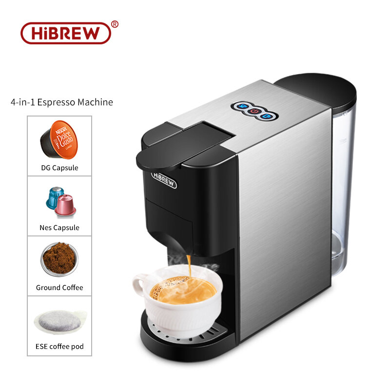 HiBREW 3&4 in 1 multiple capsule expresso machine for Dolce gusto ESEpod...