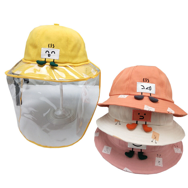 Image of Kinder / kleine Kinder (1-4 Jahre) Winddichter abnehmbarer Gesichtsschutz Nette Sonne Hut