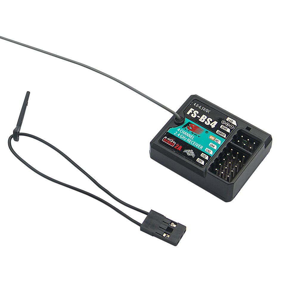 FlySky FS-BS4 2.4GHz 4CH ASHDS 2A RC Receiver PWM/PPM/I.bus/S.bus Output with Gyroscope Function for