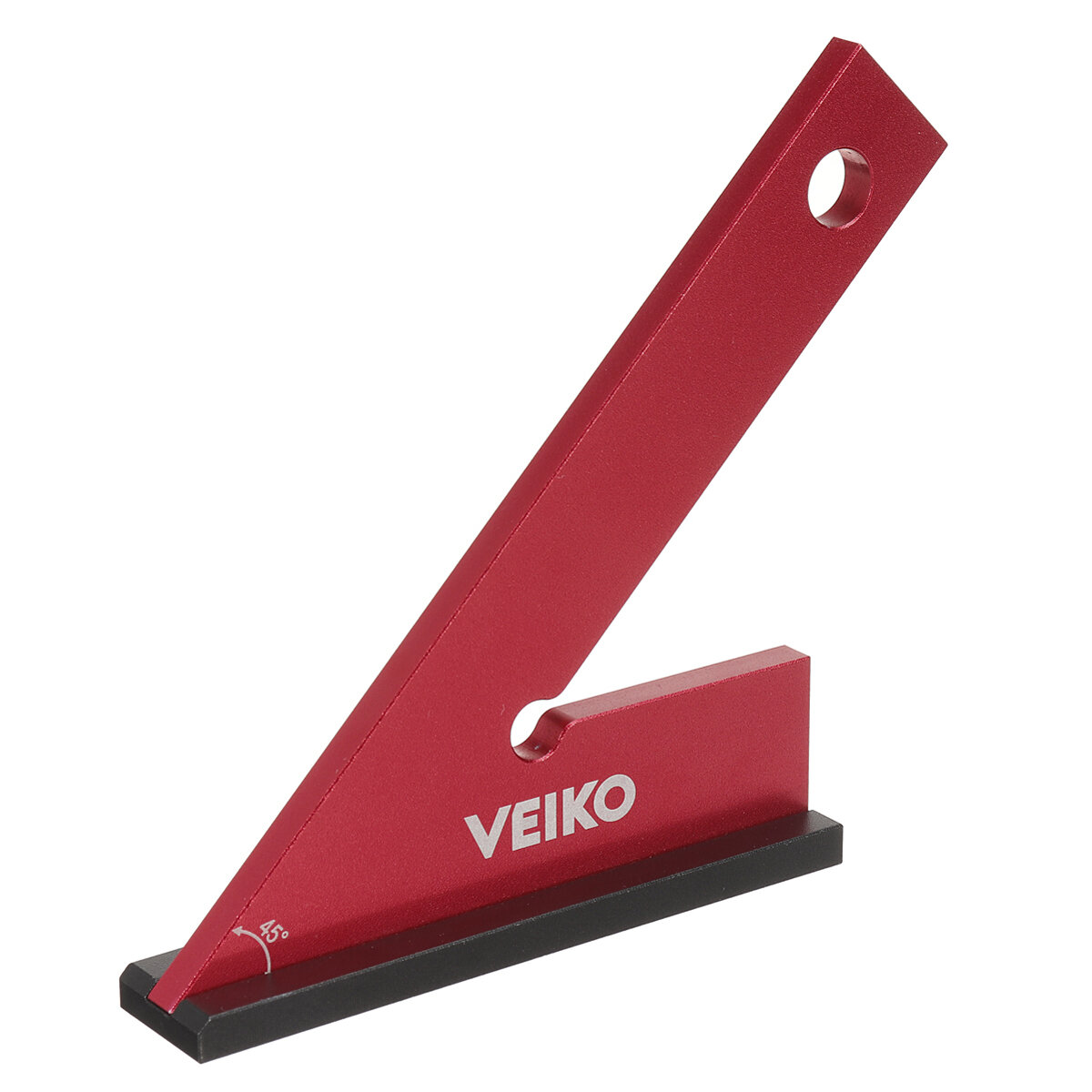 

VEIKO Aluminum Alloy Miter Square with Base 45 Degree Right Angle Ruler Miter Angle Corner Ruler Woodworking Measuring T