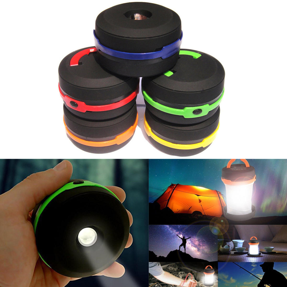 100lm Portable Waterproof Led Camping Tent Light Outdoor Emergency