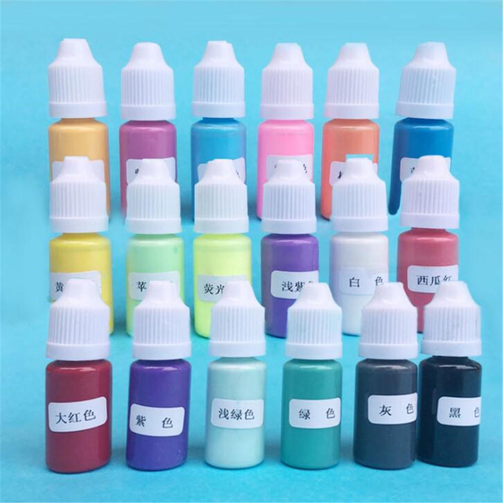 Solid Color Pigment 18 Kleuren UV Hars Crystal Lijm Kleurstof Kleurstoffen DIY Art Craft Making