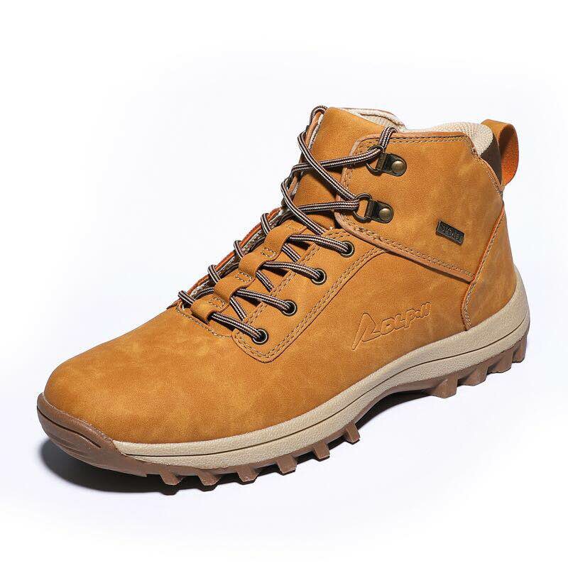 Men Pure Color Slip Resistant Waterproof Sport Casual Hiking Boots