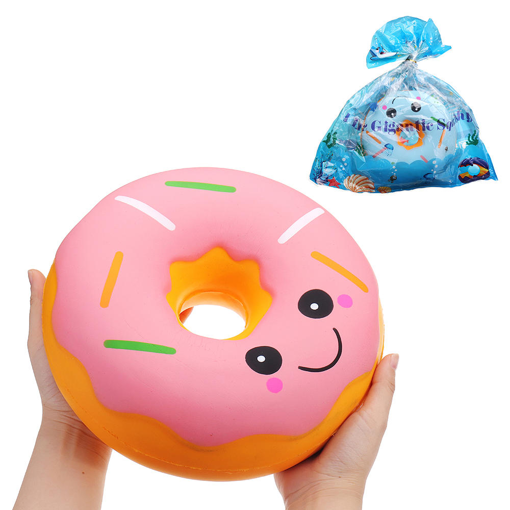 

SanQi Elan Huge Donut Squishy Jumbo 25*25*10CM Soft Slow Rising With Packaging Collection Gift Decor Giant Toy