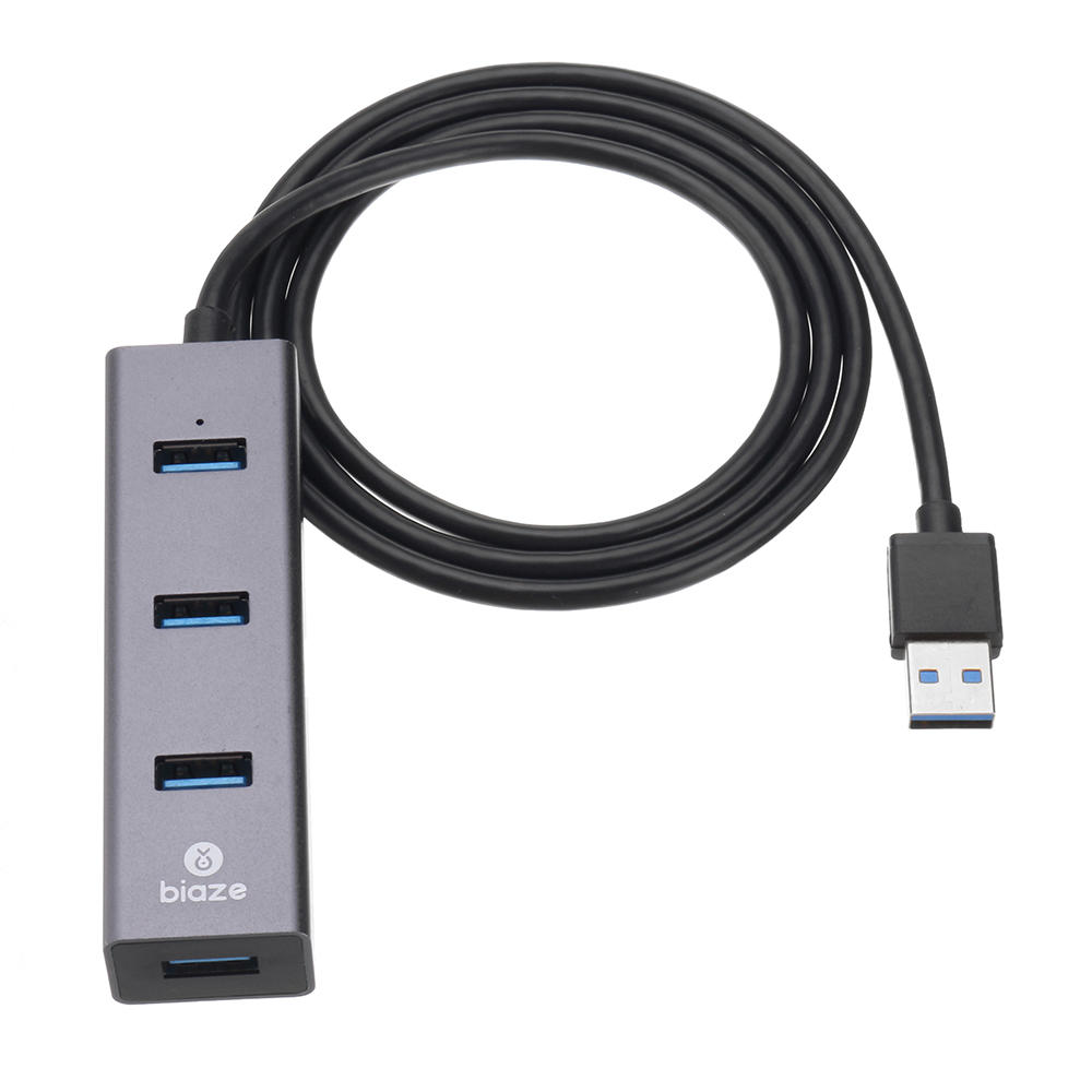 BIAZE Hub21 Hoge snelheid USB 3.0 naar 4 poorten USB 3.0 Hub-adapter 1M