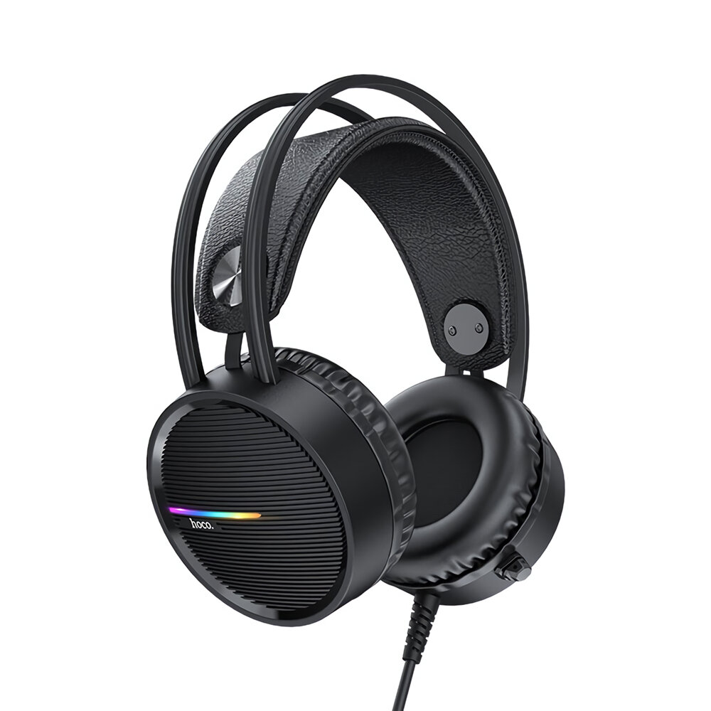 HOCO W100 Gaming Headset 3,5 mm Jax & USB bedrade hoofdtelefoon met omnidirectionele microfoon voor 