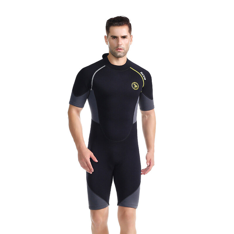 

ZCCO Adult Wetsuit 1.5mm Neoprene Comfortable Split Top Shortie Snorkeling Suit Cold-proof Warm Plus Size Surfing Set