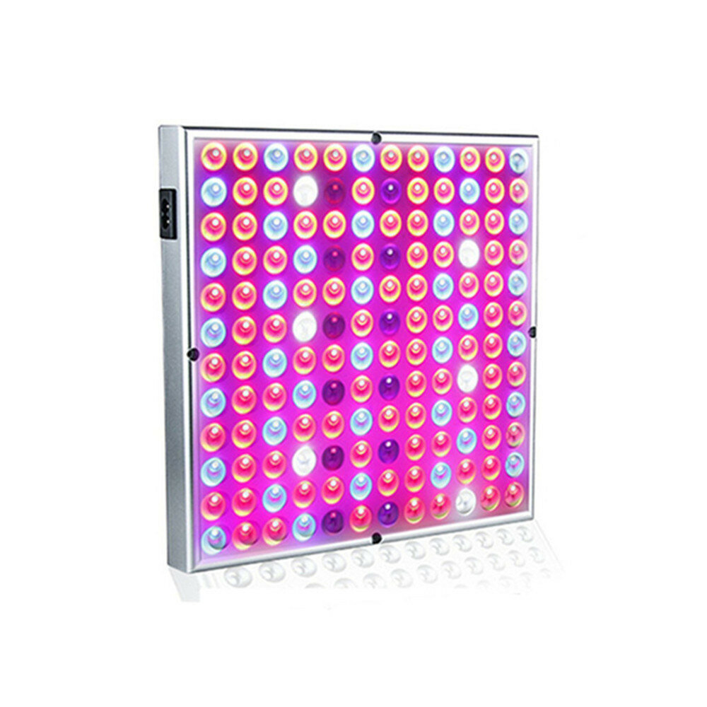 32W 144LEDs Square Panel Indoor Grow Lamp R+B+UV+IR+W Full Spectrum LED Growing Light AC85-265V