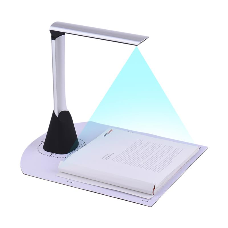 Classroom USB High Speed 5 Mega-Pixel Document Camera Office & Library Scanning Size A4 for Teachers Led Fill Light Max 