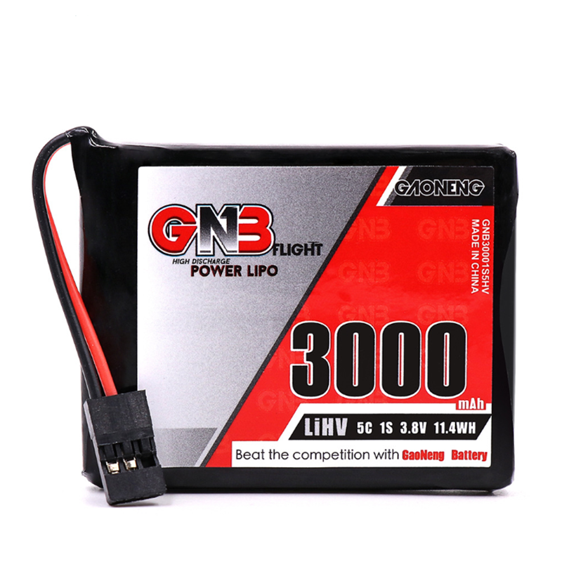 

Gaoneng GNB 3.8V 3000MAH 1S 5C HV LiPo Battery for Sanwa MT-44 FH4T Remote Controller