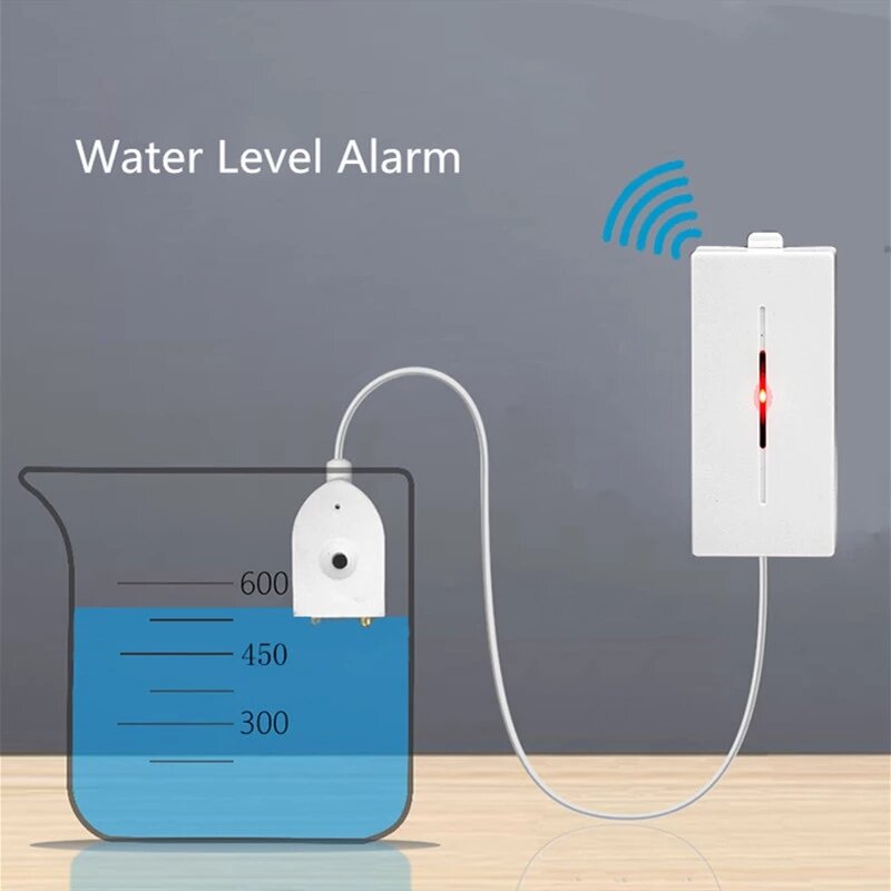

ANGUS CD10C 433MHZ Беспроводная сигнализация утечки воды Датчик Датчик уровня воды Оповещение о затоплении GSM Домашняя