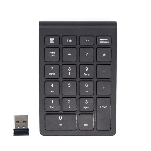 

Bakeey RF304 22 Keys Portable 2.4 GHz USB Wireless Number Pad Numeric Keypad for Laptop PC Surface Pro Notebook