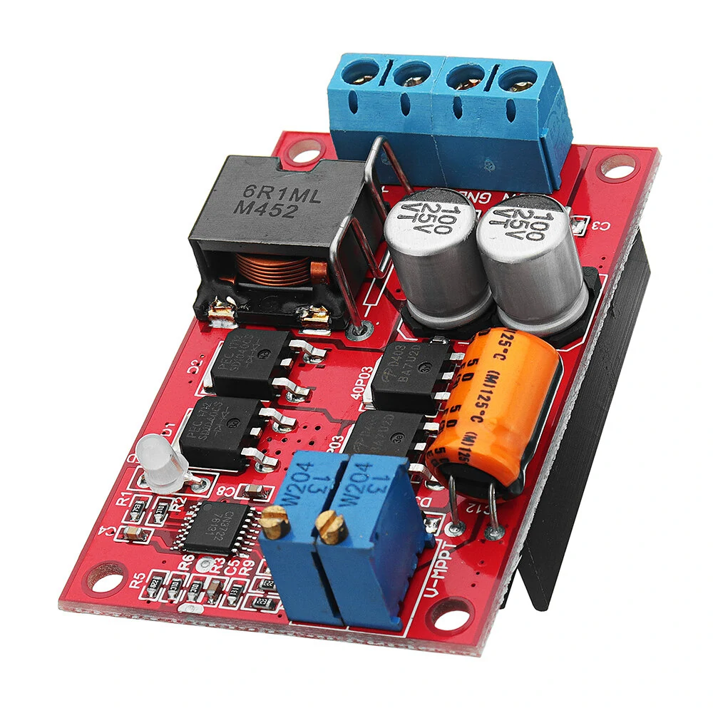 Mppt 5a solar panel regulator controller battery charging 9v 12v 24v automatic switch