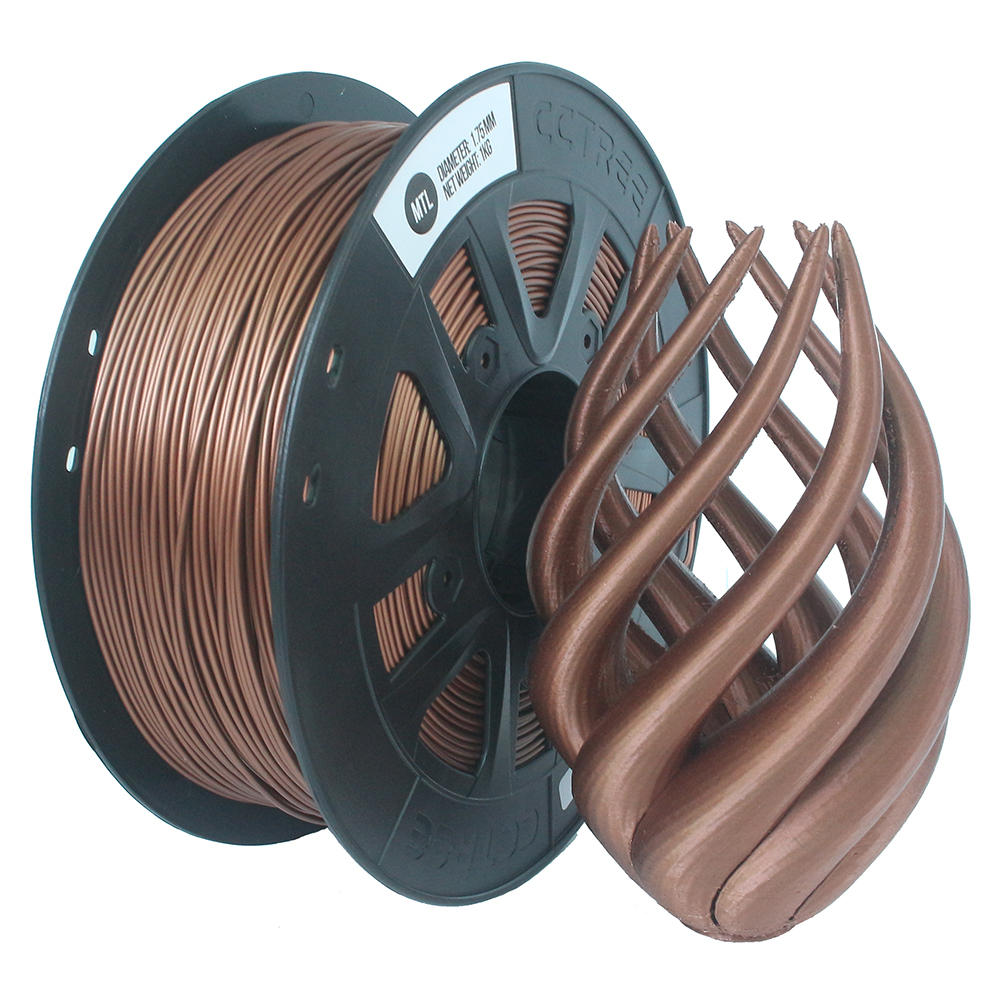 

CCTREE® 1.75mm 1KG/Roll Metal Bronze/Copper Filled Filament for Creality CR-10/Ender 3/Anet 3D Printer