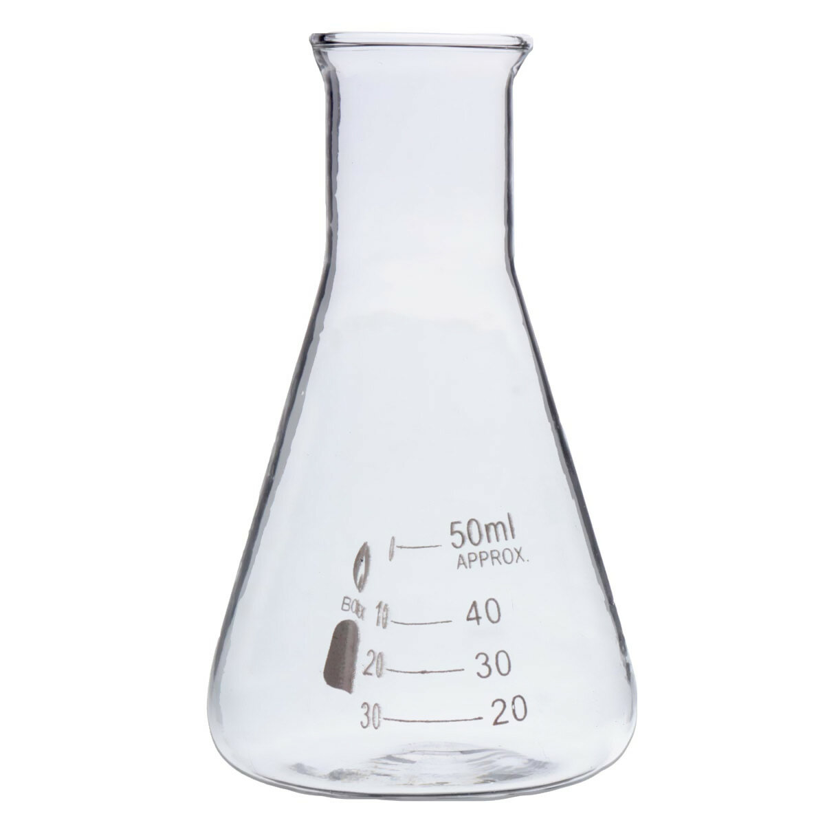 

50ml Graduated Narrow Mouth Glass Erlenmeyer Flask Conical Flask 29/40 Ground Joints