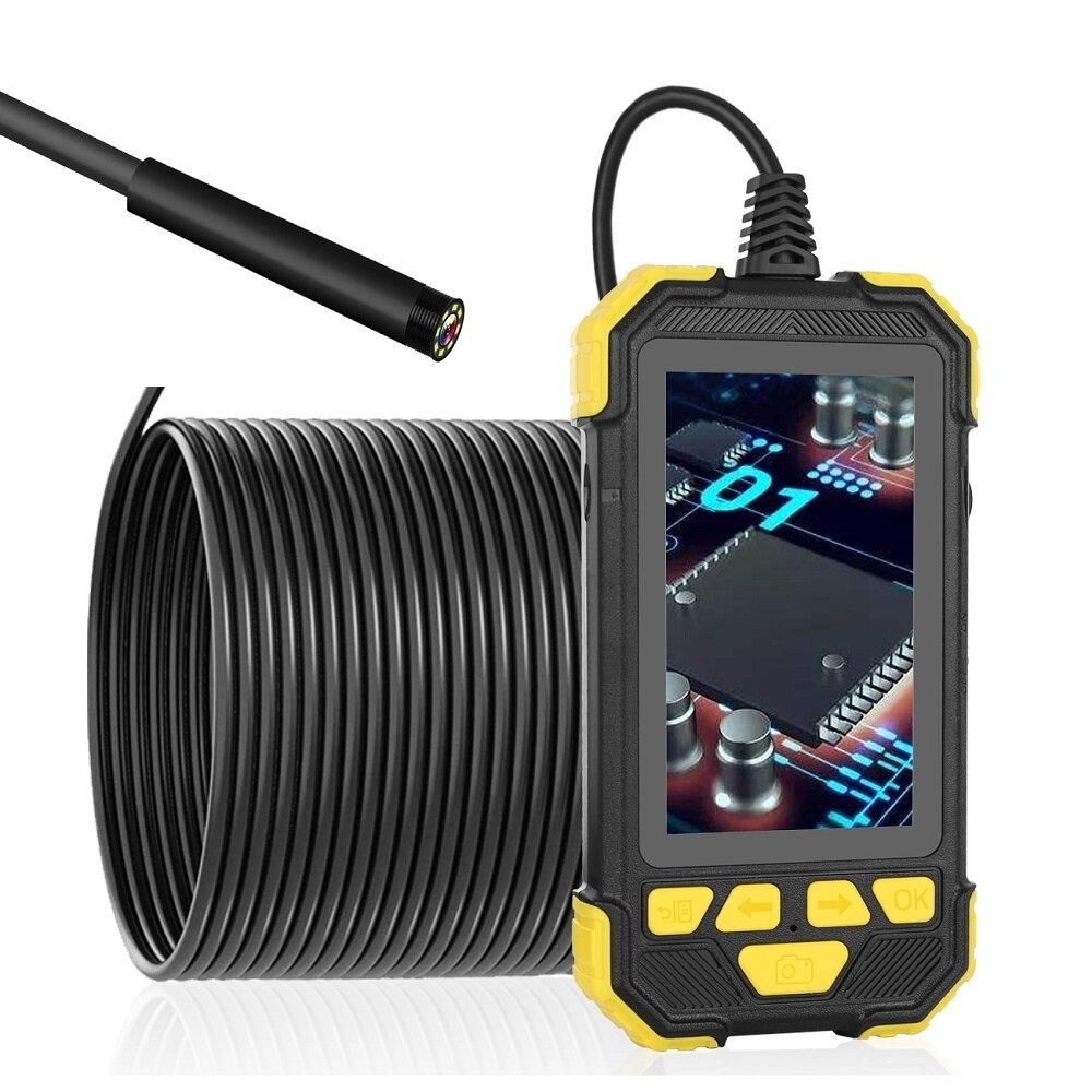 

8mm 1080P HD Lens Borescope Camera 4.3 Inch IPS Industrial Ultra-Clear Pipeline with Screen Automotive Professional Indu