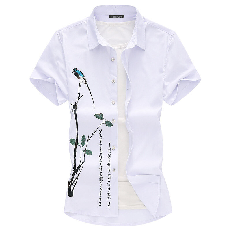 T-shirt pour hommes imprimé décontracté ample à manches courtes respirant chemisier à séchage rapide randonnée en plein air