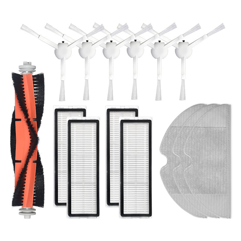 

14pcs Replacements for Xiaomi Mijia 1C Dreame F9 Vacuum Cleaner Parts Accessories Main Brush*1 Side Brushes*6 HEPA Filte