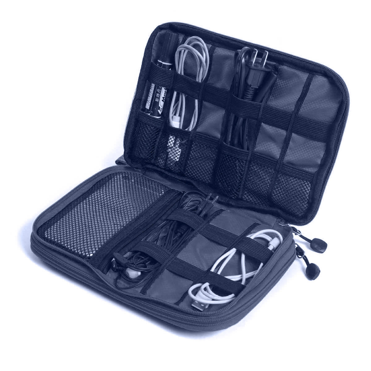 Voyage en plein air Portable Digital Storage Bag Étanche Multi-fonction Données Câble Accessoires Organizer Pouch