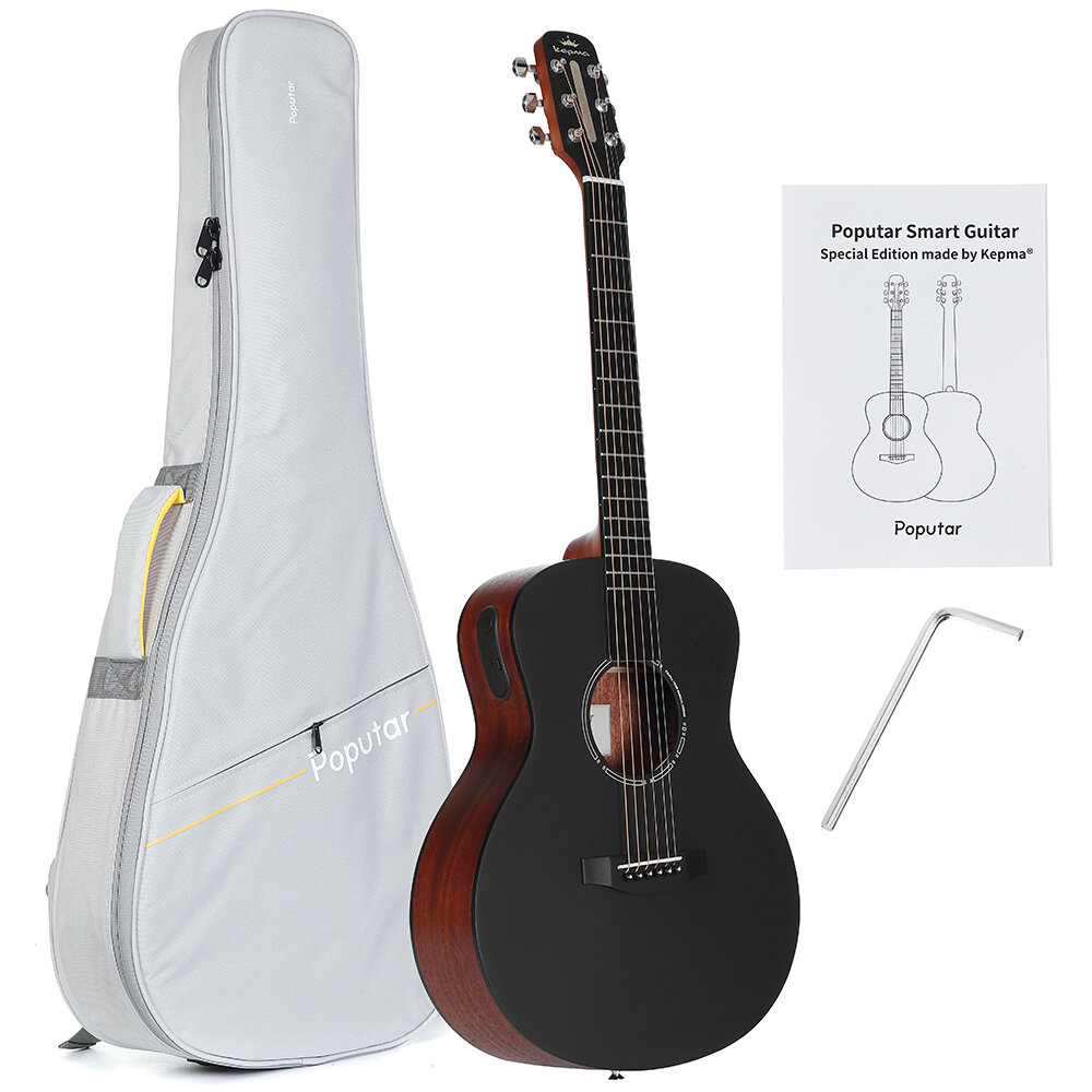 Στα 130.65 € από αποθήκη Τσεχίας | Poputar T1 36 Inch LED Smart Guitar Guitare App BT5.0 Spruce Mahogany Acoustic Guitar Guitarra Musical Instruments With Bag