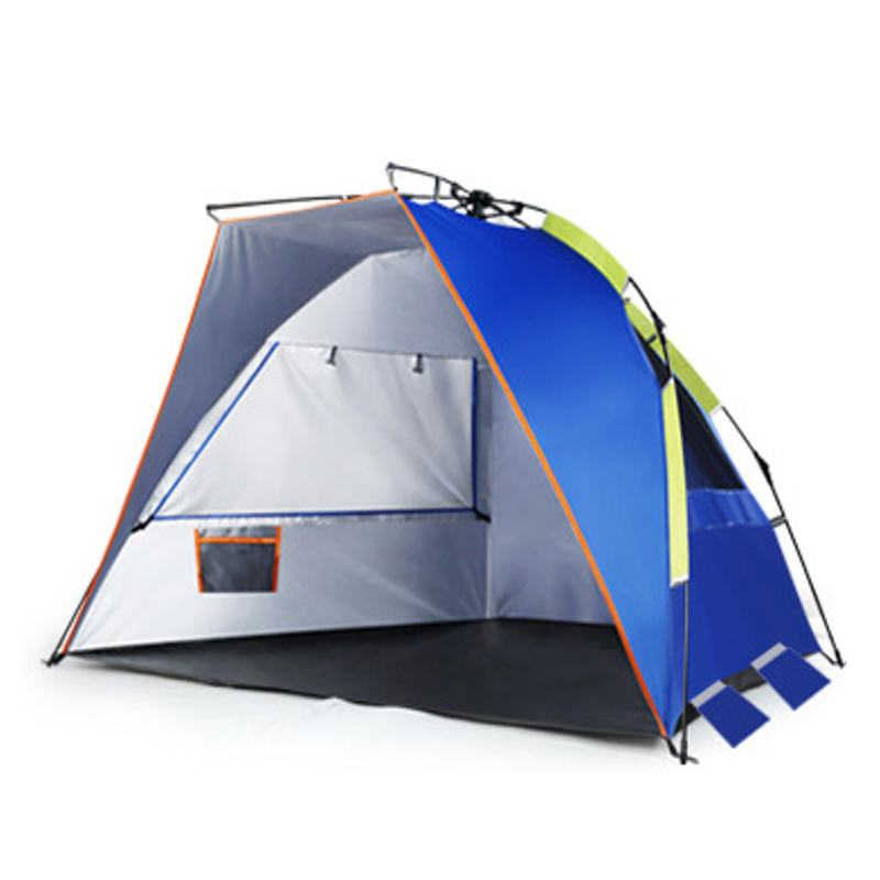 Outdoor 2 Personen Doppel Camping Zelt automatische wasserdichte Single Layer UV Beach Sonnenschirm Baldachin