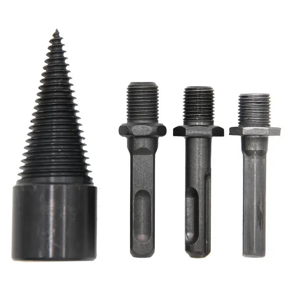 best price,4pcs,32mm,black,with,replaceable,handle,firewood,drill,bit,discount