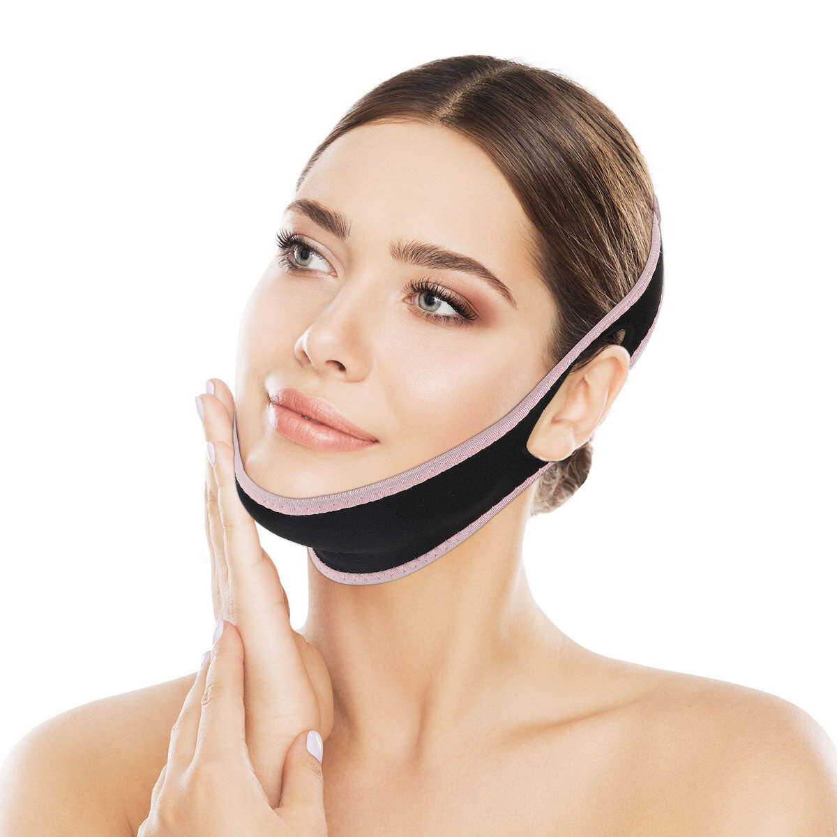 

Anti Snore Chin Strap Belt Delicate Face LiftChin Support Straps Slim Massager Sleep Prevent Snoring Headband Support