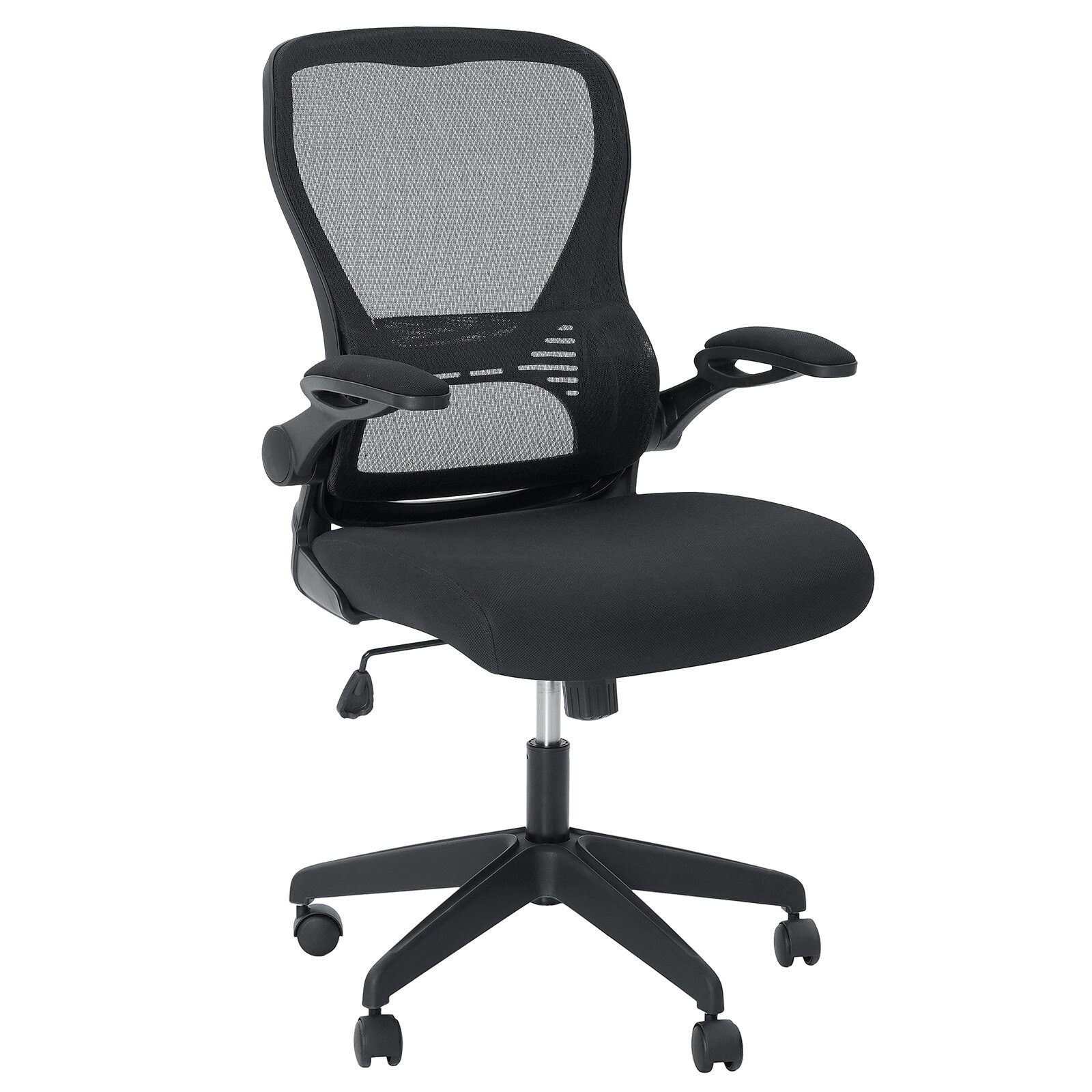 

Hoffree Office Chair Ergonomic Desk Chair with Adjustable Height Lumbar Support High Back Mesh Computer Chair with Flip