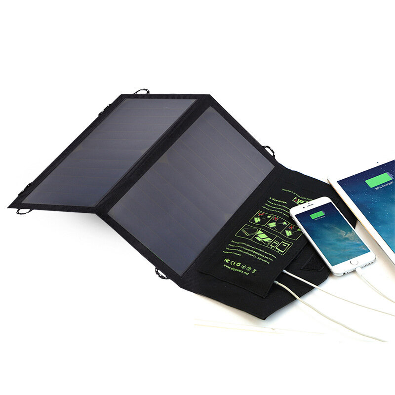 Chargeur solaire pliable ALLPOWERS 5V 10W avec double port USB pour iPhone Huawei Phonoes en extérieur