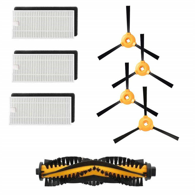 

8pcs Replacements for Ecovacs Deebot N79S N79 Vacuum Cleaner Parts Accessories Main Brush*1 Side Brushes*4 HEPA Filters*
