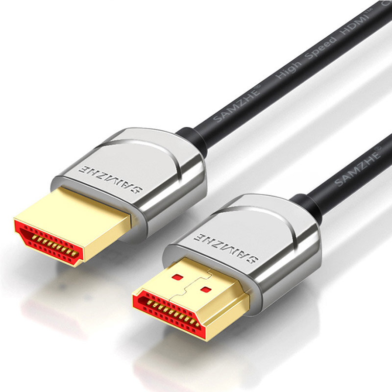 SAMZHE 4K * 2K HDMI 2.0-kabel Metalen connector HDMI-videokabel met hoge resolutie voor laptop TV Xb