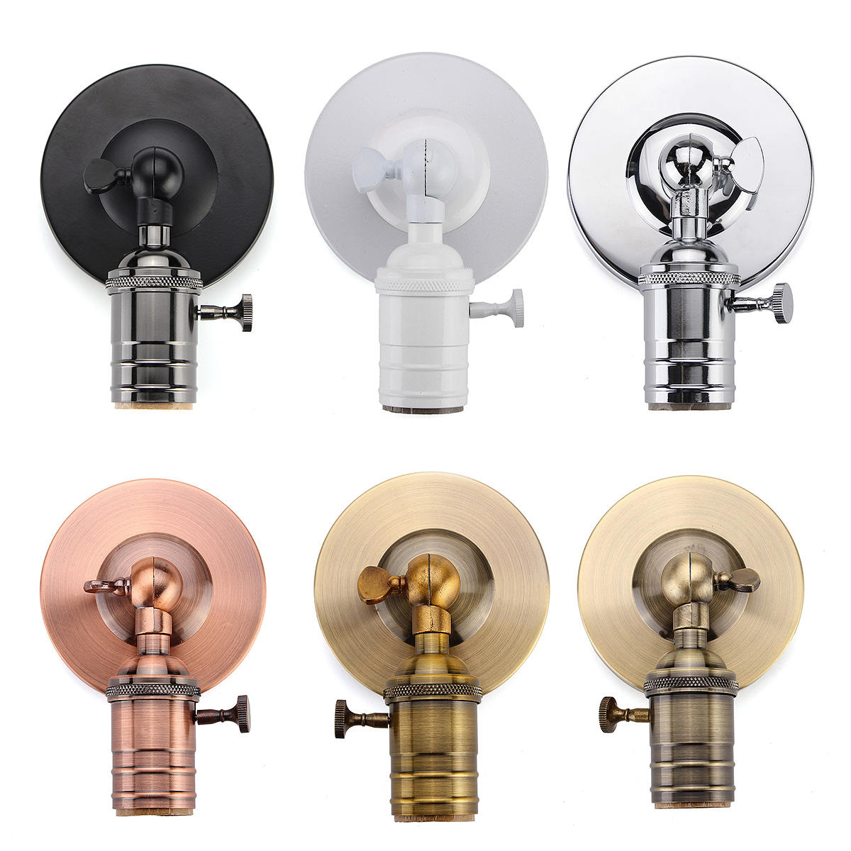 E27/E26 Modern Edison Vintage Ceiling Light Wall Lamp Bulb Holder Socket Sconce